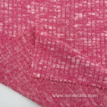 Polyester Blend Melange Knitted Rib Fabric